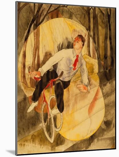 In Vaudeville: Bicycle Rider (W/C & Pencil on White Paper)-Charles Demuth-Mounted Giclee Print