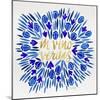 In Vino Veritas - Navy and Gold Palette-Cat Coquillette-Mounted Giclee Print