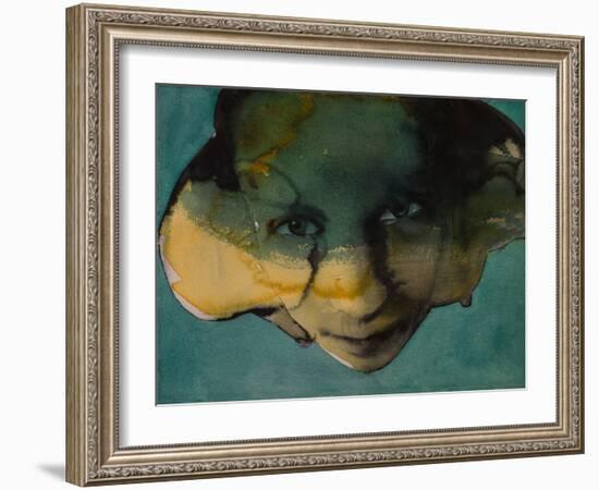 In Water, 2021 (W/C on Arches)-Graham Dean-Framed Giclee Print