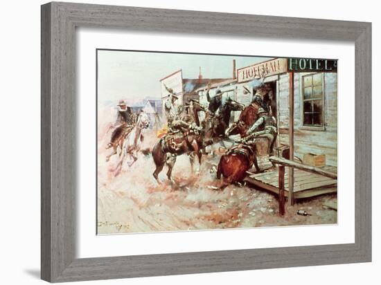 In Without Knocking-Charles Marion Russell-Framed Giclee Print