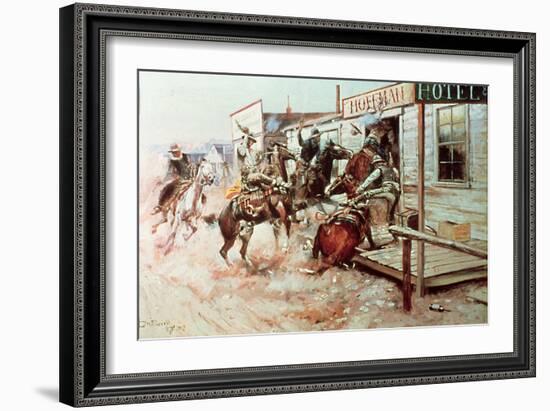 In Without Knocking-Charles Marion Russell-Framed Giclee Print