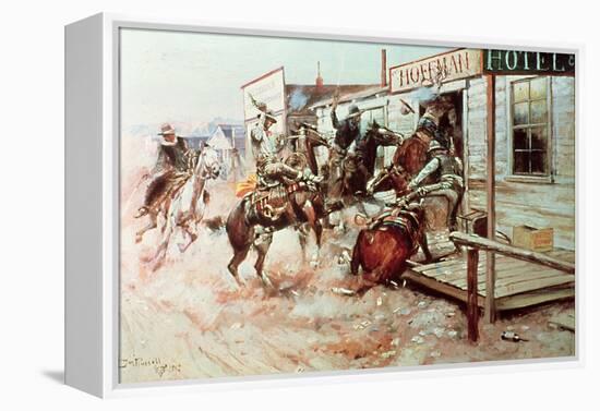 In Without Knocking-Charles Marion Russell-Framed Premier Image Canvas