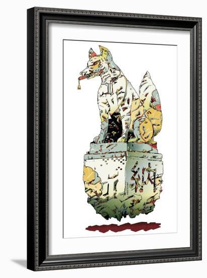 Inarifox Right-HR-FM-Framed Art Print