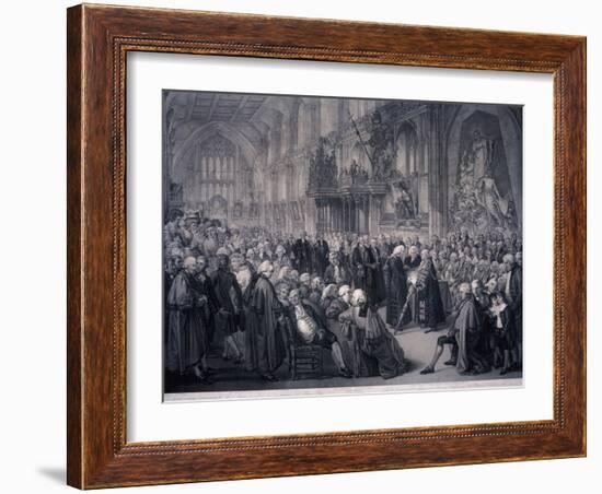 Inaugaration of Lord Mayor Nathaniel Newnham, London, 1801-Benjamin Smith-Framed Giclee Print