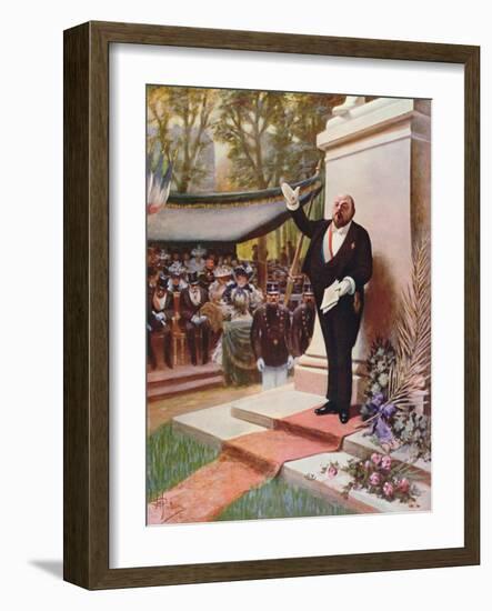 Inauguration of a Monument, 1905-Albert Guillaume-Framed Giclee Print