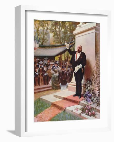 Inauguration of a Monument, 1905-Albert Guillaume-Framed Giclee Print