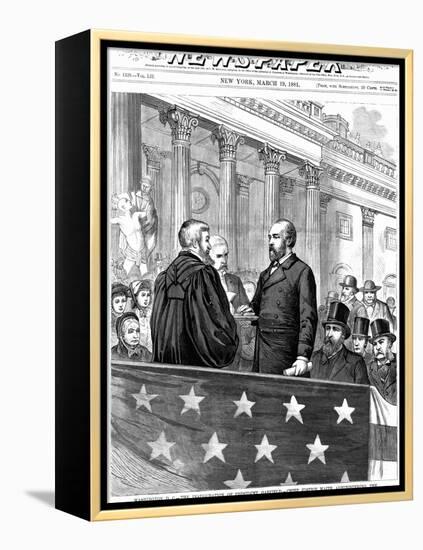 Inauguration of President Garfield-null-Framed Premier Image Canvas