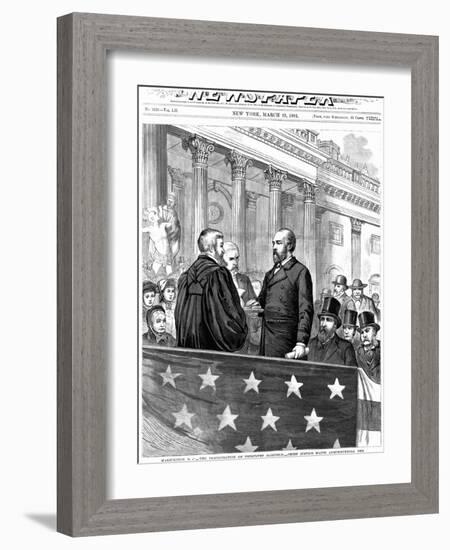 Inauguration of President Garfield-null-Framed Giclee Print