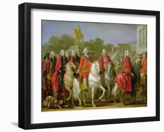 Inauguration of the Place Louis XV, 20th June 1763-Joseph-marie Vien The Elder-Framed Giclee Print