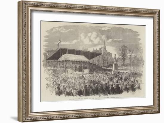 Inauguration of the Statue of Her Majesty, in Peel-Park, Salford-null-Framed Giclee Print