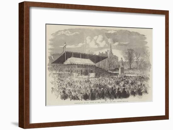 Inauguration of the Statue of Her Majesty, in Peel-Park, Salford-null-Framed Giclee Print