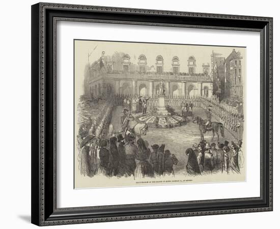 Inauguration of the Statue of Queen Isabella II, at Madrid-null-Framed Giclee Print