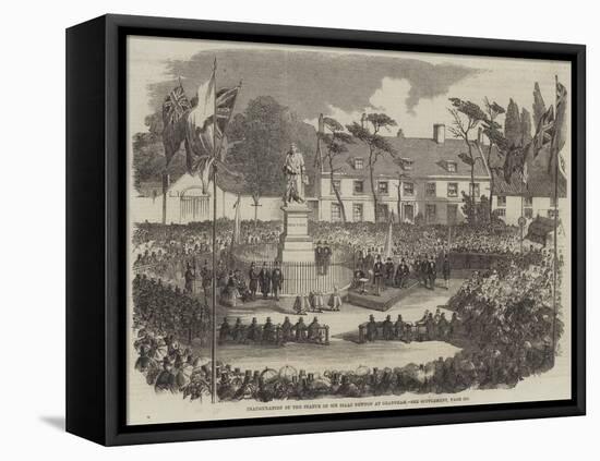 Inauguration of the Statue of Sir Isaac Newton at Grantham-null-Framed Premier Image Canvas