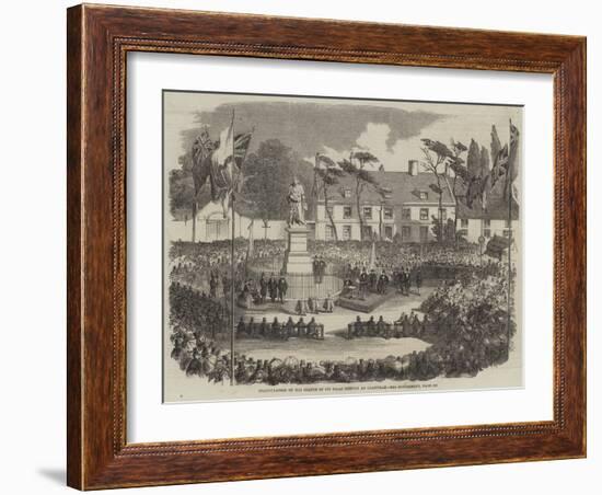 Inauguration of the Statue of Sir Isaac Newton at Grantham-null-Framed Giclee Print