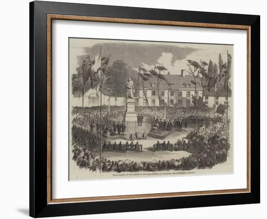 Inauguration of the Statue of Sir Isaac Newton at Grantham-null-Framed Giclee Print