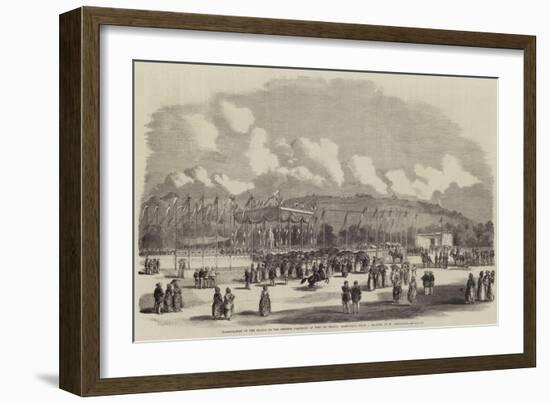 Inauguration of the Statue to the Empress Josephine at Fort De France, Martinique-William Carpenter-Framed Giclee Print