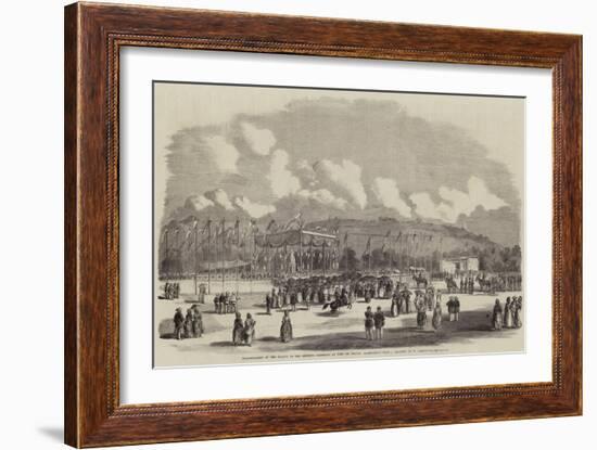 Inauguration of the Statue to the Empress Josephine at Fort De France, Martinique-William Carpenter-Framed Giclee Print