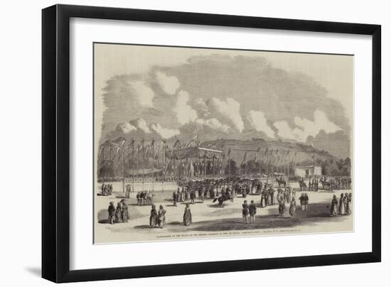 Inauguration of the Statue to the Empress Josephine at Fort De France, Martinique-William Carpenter-Framed Giclee Print