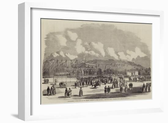 Inauguration of the Statue to the Empress Josephine at Fort De France, Martinique-William Carpenter-Framed Giclee Print