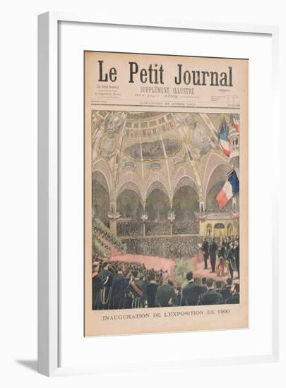 Inauguration of the Universal Exhibition of 1900, Paris from 'Le Petit Journal', 29th April 1900-null-Framed Giclee Print