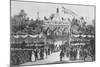 Inauguration of Work on Ferdinandea Railway Line Between Venice and Milan, Italy, 19th Century-null-Mounted Giclee Print