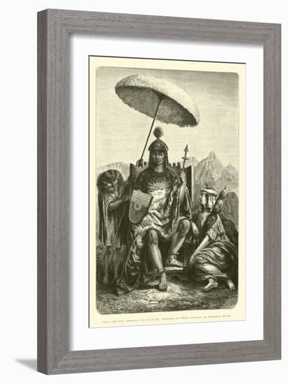 Inca and Coya-Édouard Riou-Framed Giclee Print