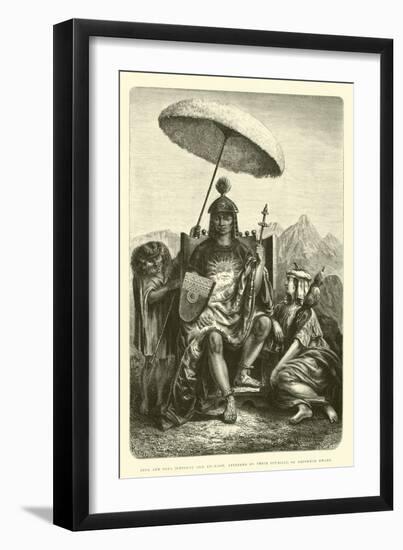 Inca and Coya-Édouard Riou-Framed Giclee Print