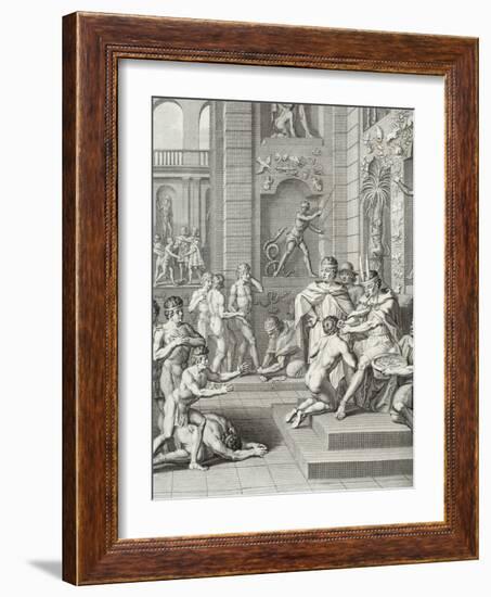 Inca Ceremonies Observed by the Knights of the Princes of the Blood-Jorge Juan y Santacilia-Framed Giclee Print