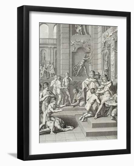 Inca Ceremonies Observed by the Knights of the Princes of the Blood-Jorge Juan y Santacilia-Framed Giclee Print