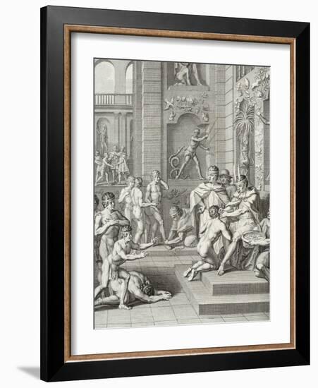 Inca Ceremonies Observed by the Knights of the Princes of the Blood-Jorge Juan y Santacilia-Framed Giclee Print