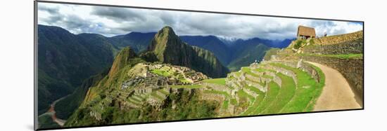 Inca City of Machu Picchu with Urubamba River, Urubamba Province, Cusco, Peru-null-Mounted Photographic Print