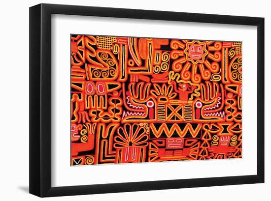 Inca Design Pattern-null-Framed Art Print