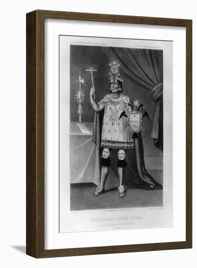 Inca Prince, National Costume, 1852-Jacques Francois Gauderique Llanta-Framed Giclee Print