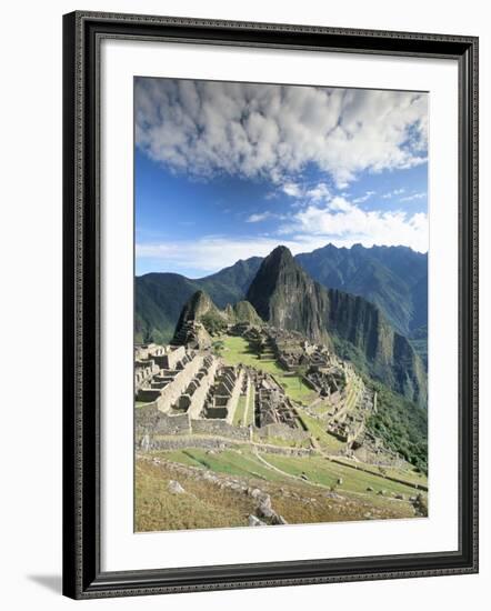 Inca Ruins in Morning Light, Machu Picchu, Unesco World Heritage Site, Urubamba Province, Peru-Gavin Hellier-Framed Photographic Print