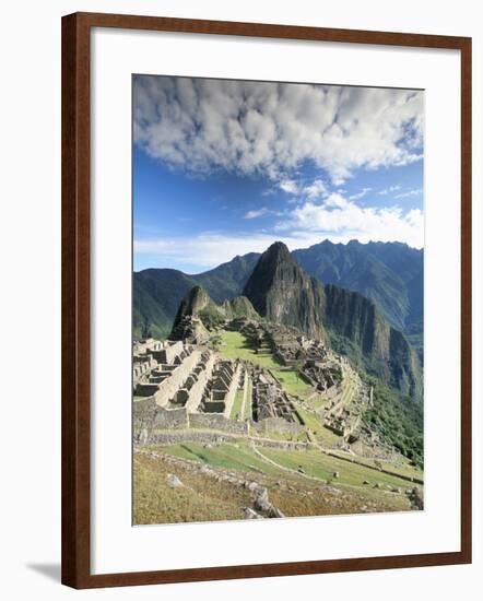 Inca Ruins in Morning Light, Machu Picchu, Unesco World Heritage Site, Urubamba Province, Peru-Gavin Hellier-Framed Photographic Print