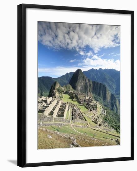 Inca Ruins in Morning Light, Machu Picchu, Unesco World Heritage Site, Urubamba Province, Peru-Gavin Hellier-Framed Photographic Print