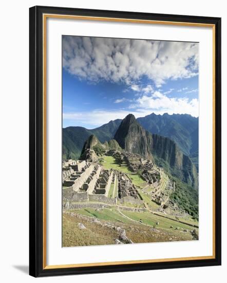 Inca Ruins in Morning Light, Machu Picchu, Unesco World Heritage Site, Urubamba Province, Peru-Gavin Hellier-Framed Photographic Print