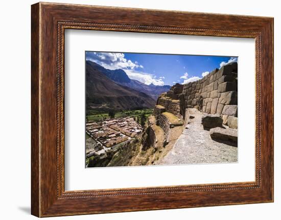 Inca Ruins of Ollantaytambo, Sacred Valley of the Incas (Urubamba Valley), Near Cusco, Peru-Matthew Williams-Ellis-Framed Photographic Print