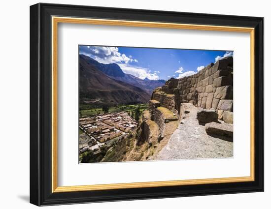 Inca Ruins of Ollantaytambo, Sacred Valley of the Incas (Urubamba Valley), Near Cusco, Peru-Matthew Williams-Ellis-Framed Photographic Print