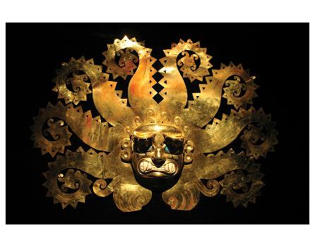 Inca Sun God Mask' Premium Giclee Print | Art.com