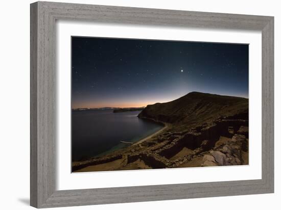 Inca Temple Ruins of La Chincana on Isla Del Sol in Lake Titicaca-Alex Saberi-Framed Photographic Print