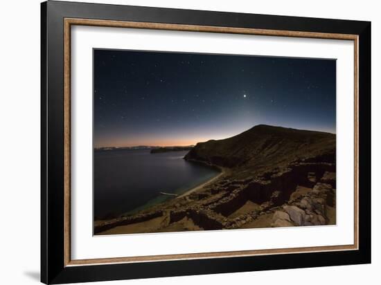 Inca Temple Ruins of La Chincana on Isla Del Sol in Lake Titicaca-Alex Saberi-Framed Photographic Print