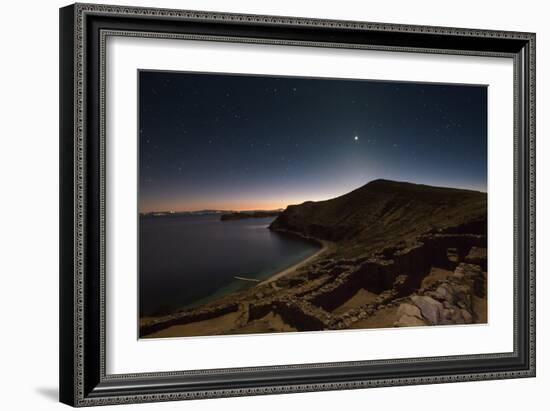 Inca Temple Ruins of La Chincana on Isla Del Sol in Lake Titicaca-Alex Saberi-Framed Photographic Print