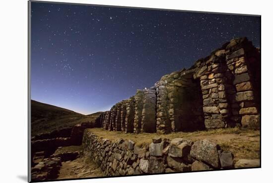 Inca Temple Ruins of La Chincana on Isla Del Sol in Lake Titicaca-Alex Saberi-Mounted Photographic Print