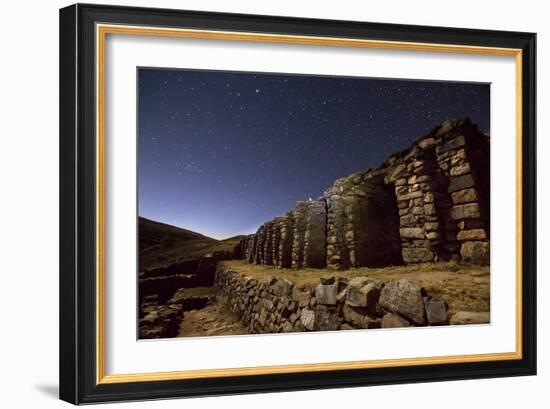 Inca Temple Ruins of La Chincana on Isla Del Sol in Lake Titicaca-Alex Saberi-Framed Photographic Print