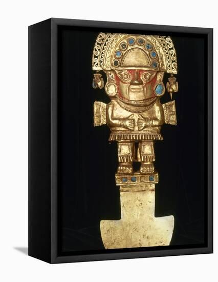 Incan Gold Ornament-null-Framed Premier Image Canvas