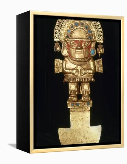 Incan Gold Ornament-null-Framed Premier Image Canvas