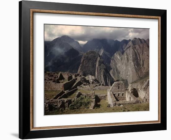 Incan Ruins at Machu Picchu-Dmitri Kessel-Framed Photographic Print