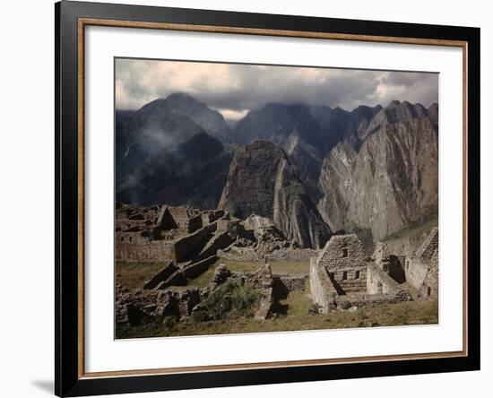 Incan Ruins at Machu Picchu-Dmitri Kessel-Framed Photographic Print