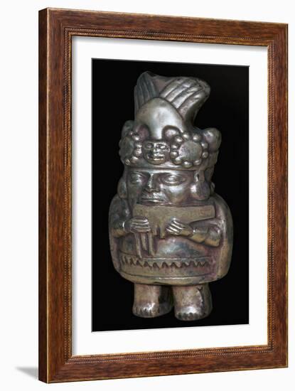 Incan silver figure of a man with pan-pipes-Unknown-Framed Giclee Print